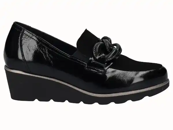 Mocasín negro charol D'Chicas 3761