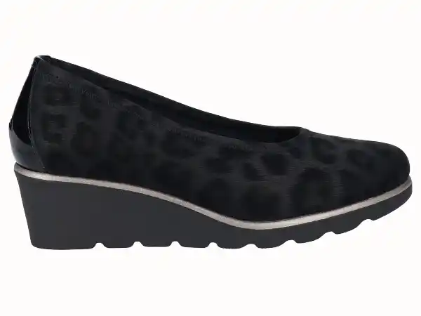 Mocasín negro de cuña D'Chicas 3760