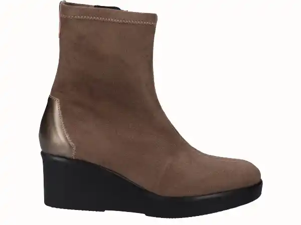 Botín de cuña taupe D'Chicas 5355