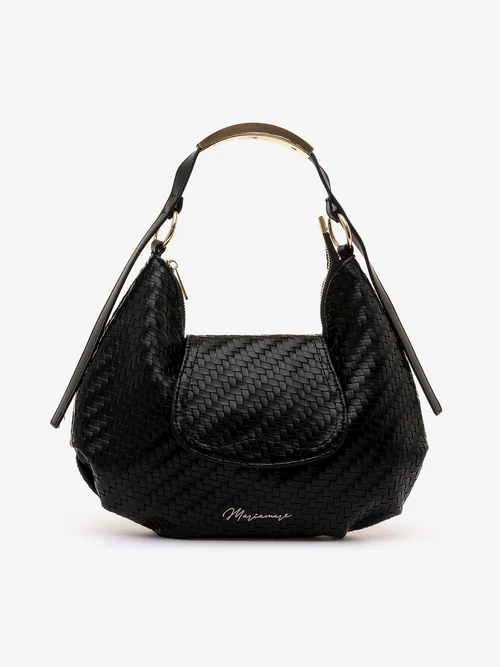 Bolso hombro negro trenzado Mariamare Moena