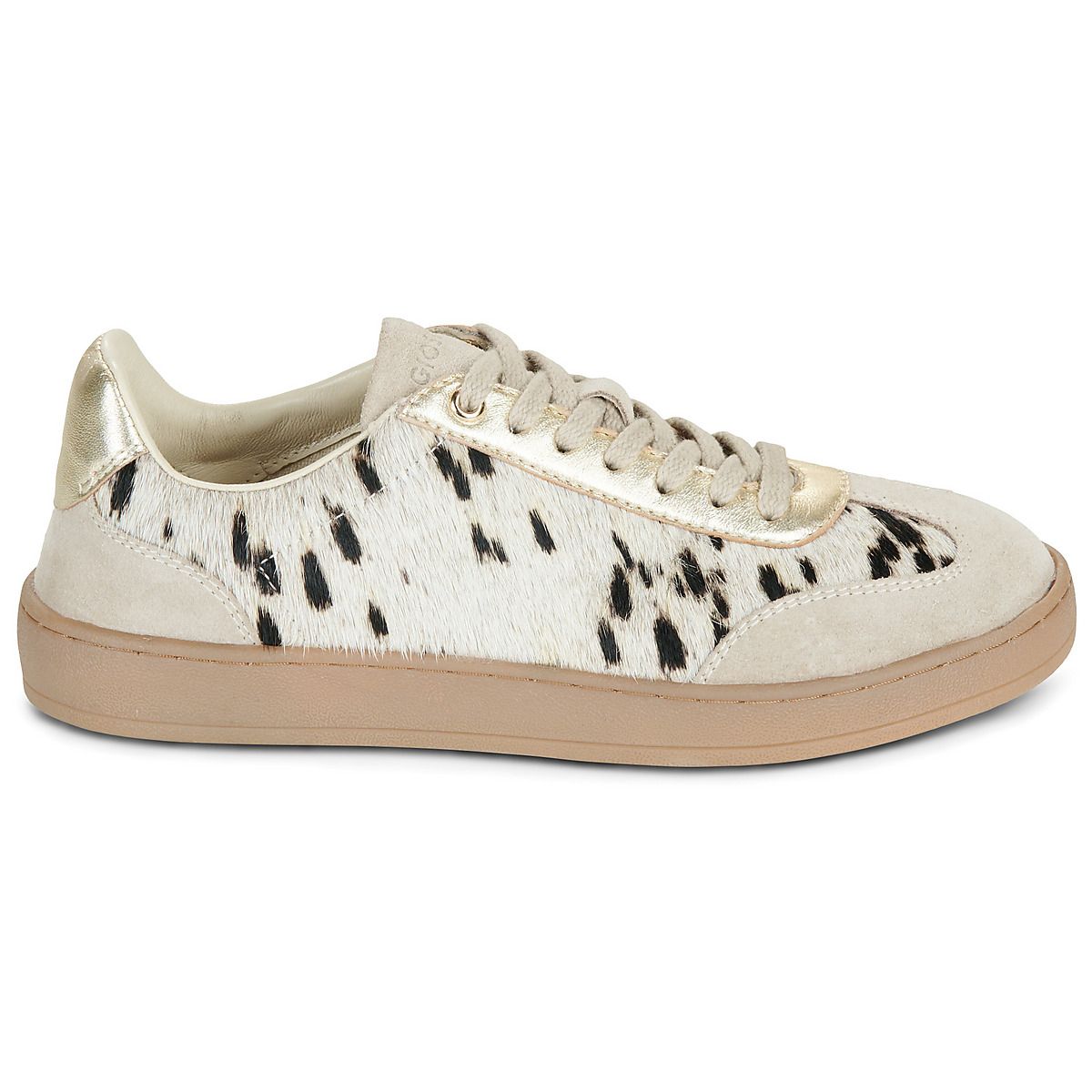 Zapatillas beige estampado vaca Gioseppo 80298