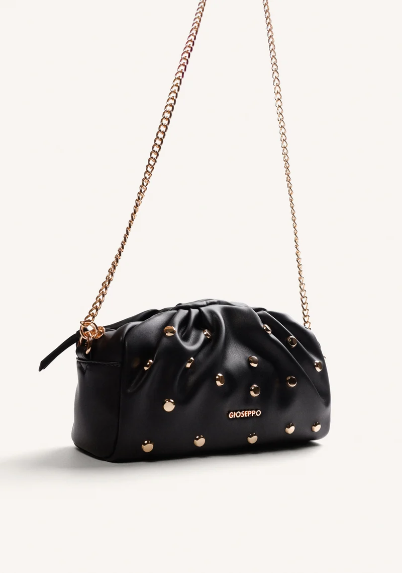 2 Bolso bandolera negro con tachas Gioseppo 80647