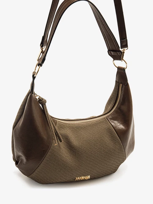 2 Bolso hobo marrón tejido Mustang Canoe