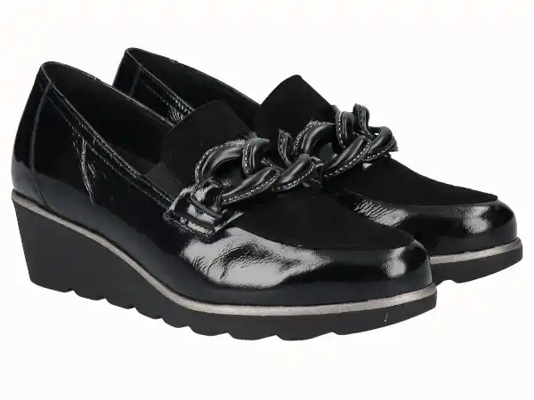 Mocasín negro charol D'Chicas 3761