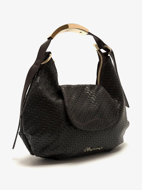 2 Bolso hombro marrón trenzado Mariamare Moena