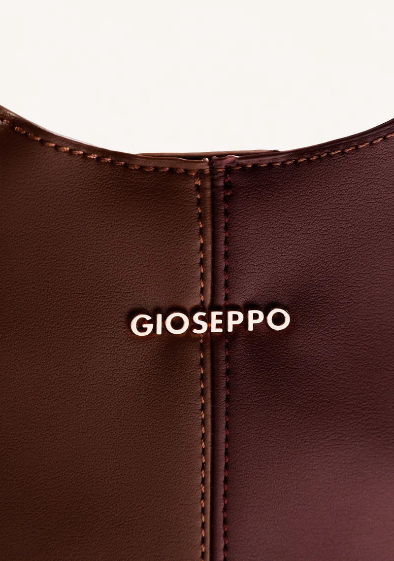3 Bolso bucket burdeos y marrón Gioseppo 80654