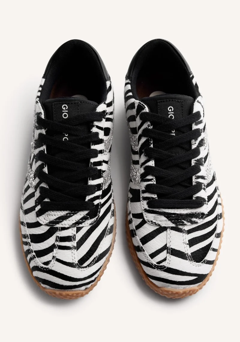 3 Zapatillas estampado cebra Gioseppo 77010