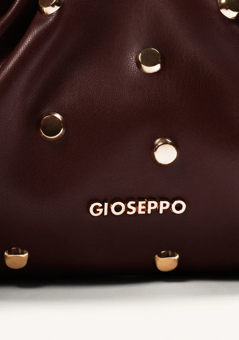3 Bolso bandolera burdeos con tachas Gioseppo 80647