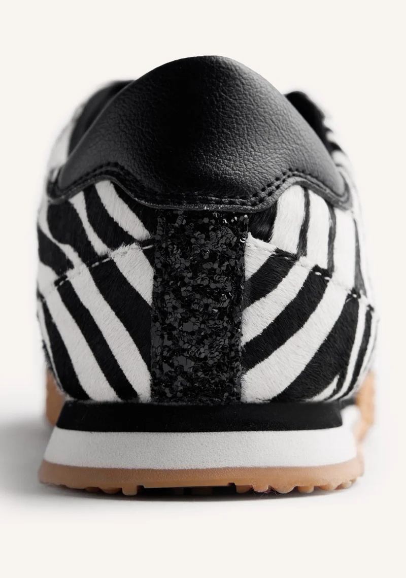 4 Zapatillas estampado cebra Gioseppo 77010