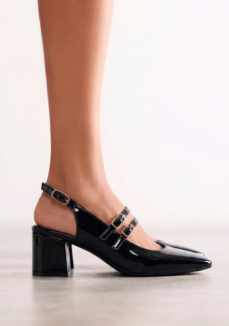 Zapato destalonado negro charol Gioseppo 73272