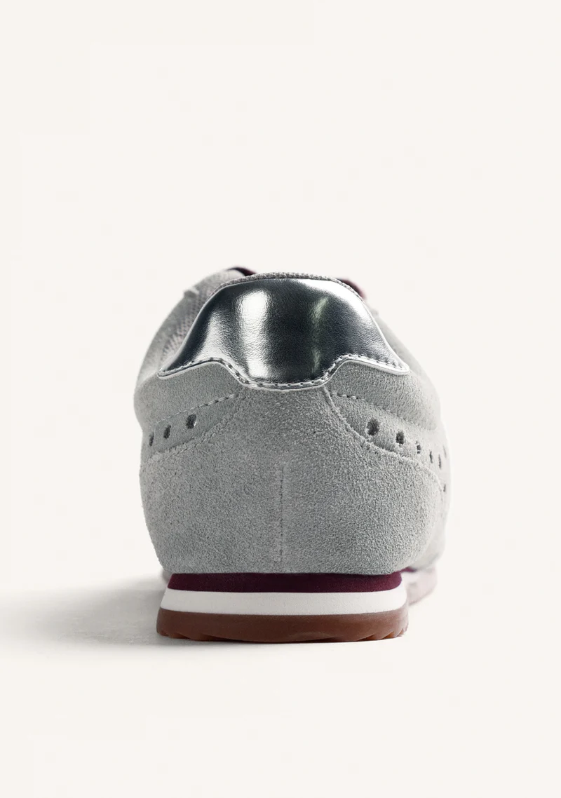 Zapatillas grises metalizadas Gioseppo 80260