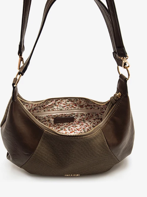 Bolso hobo marrón tejido Mustang Canoe