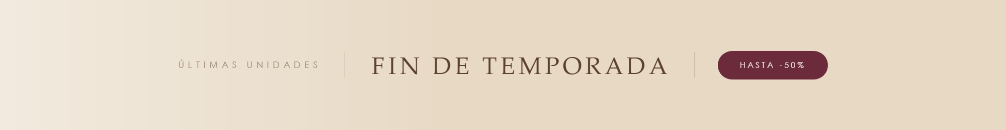 Fin de temporada: últimas unidades de verano