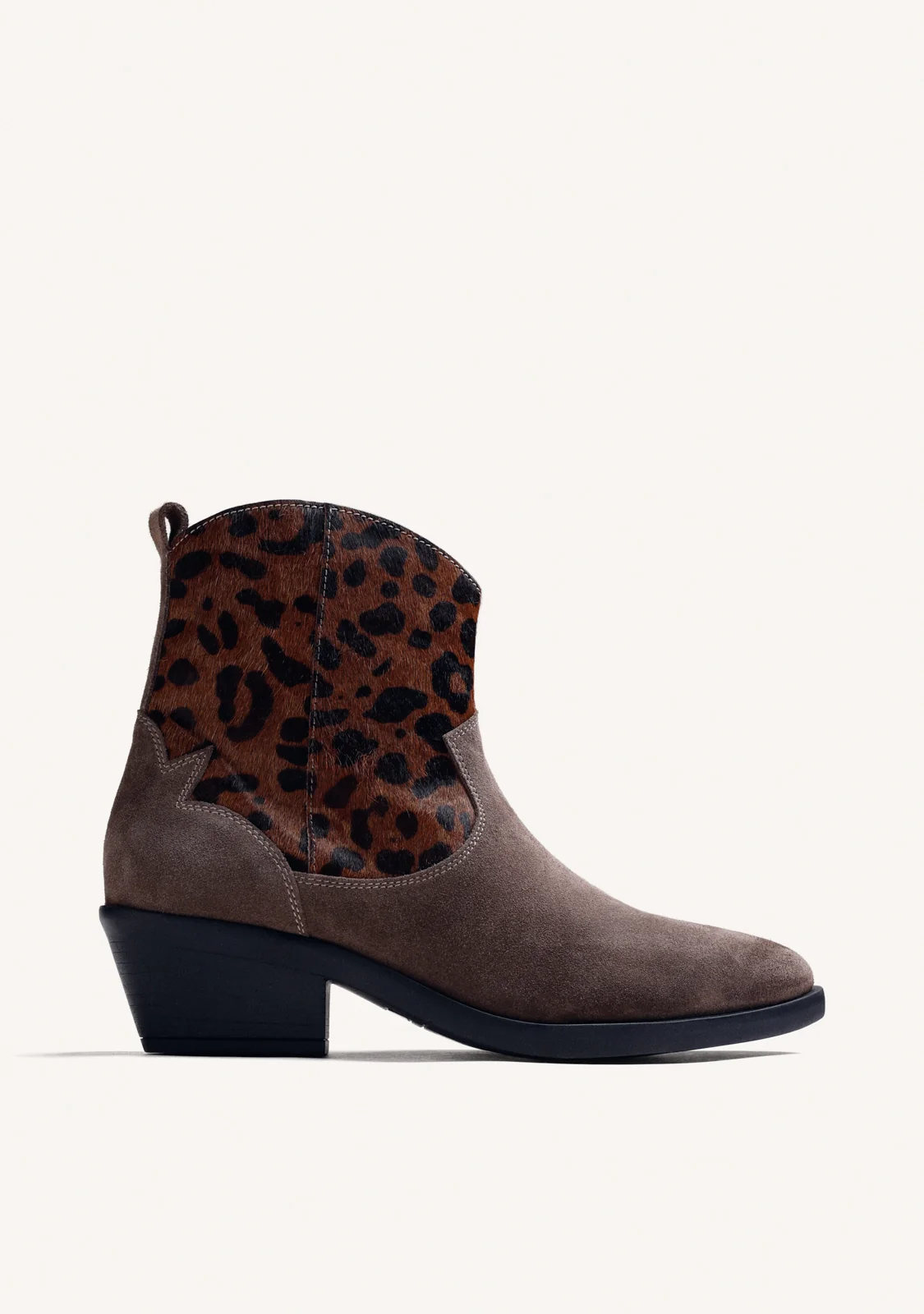 Botín pelo gris leopardo Gioseppo 80113
